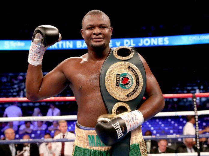 L'international congolais Martin Bokole après sa victoire