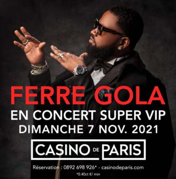 France : Le concert de Ferré Gola au Casino de Paris est annulé !