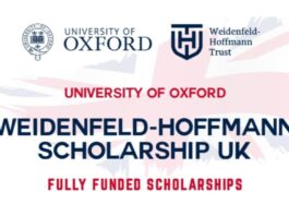 Étudiants de l’Université d’Oxford recevant une bourse Weidenfeld-Hoffmann